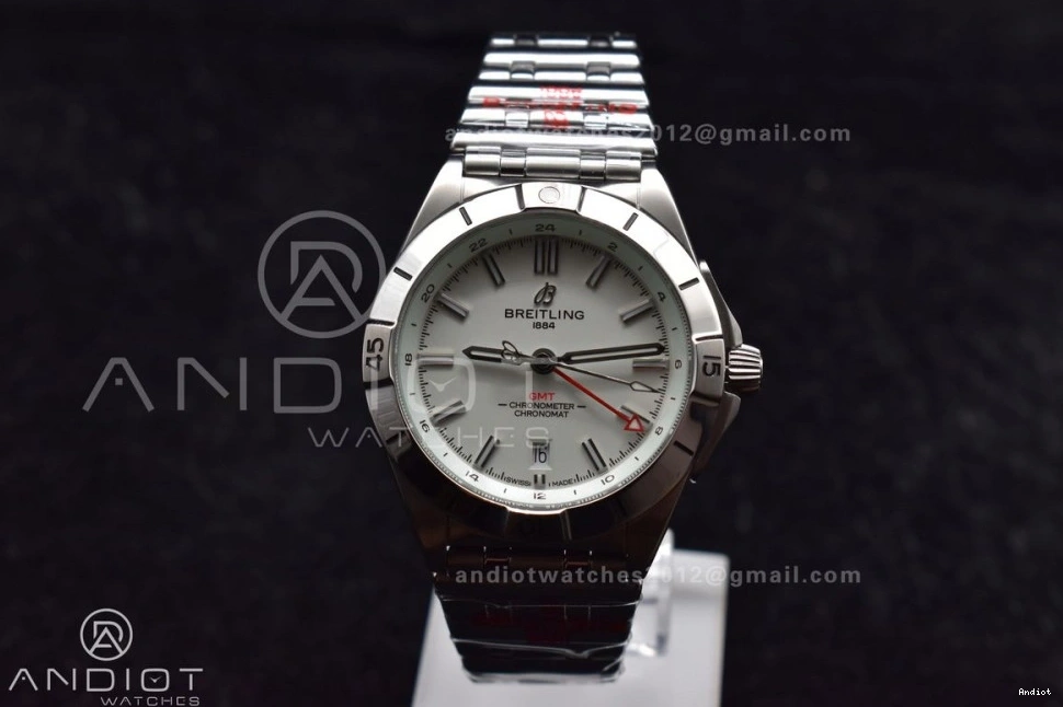BLS Affordable Factory White Automatic GMT 532 Bracelet 1:1 Chronomat Dial 40mm A Breitling Edition SS On Best 0719